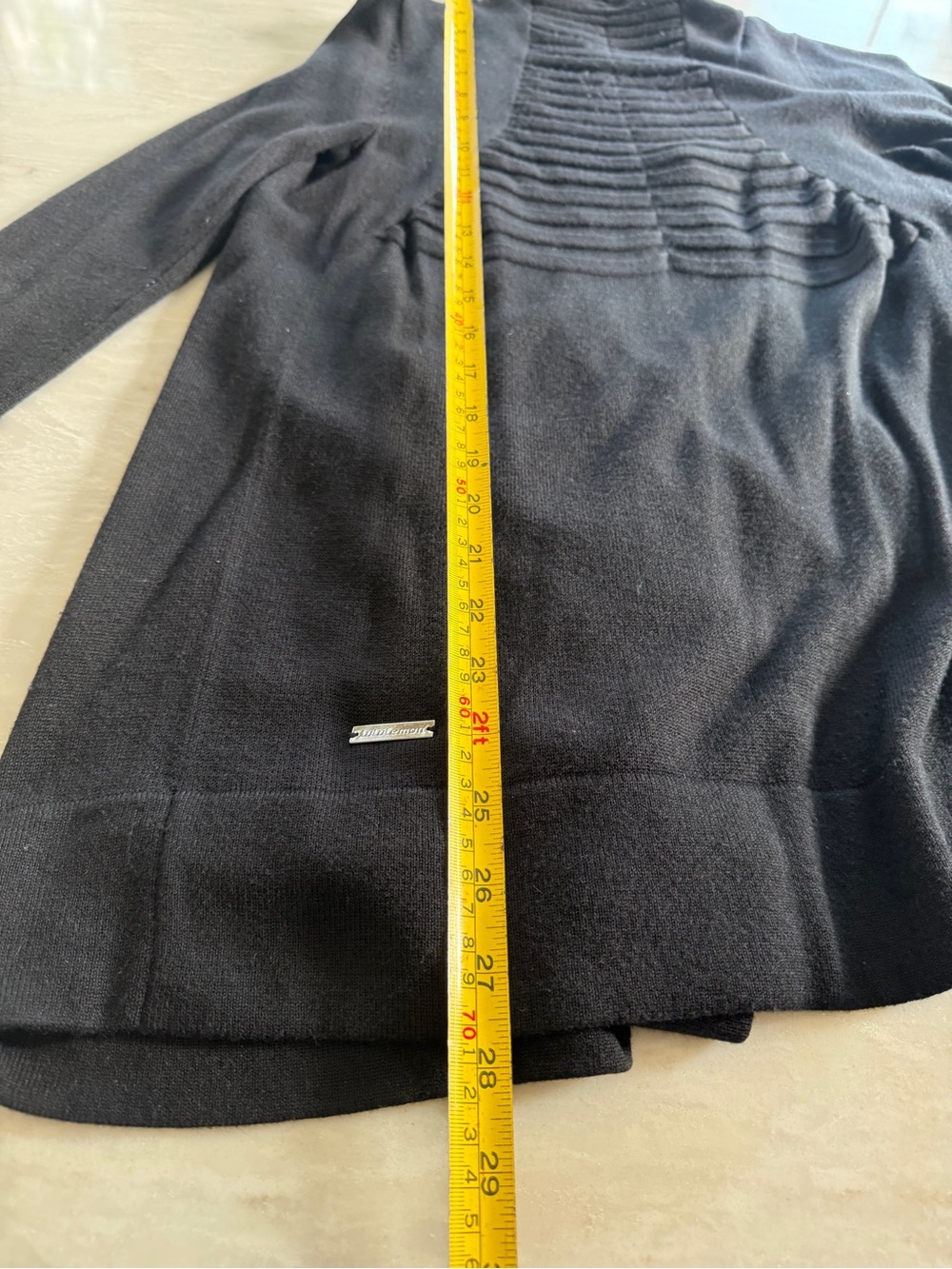 lululemon athletica Black Open-Front Draped Cardigan - Picture 10 of 13